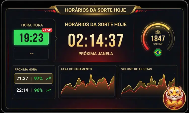 Dashboard ao vivo melhor horário tigrinho hoje